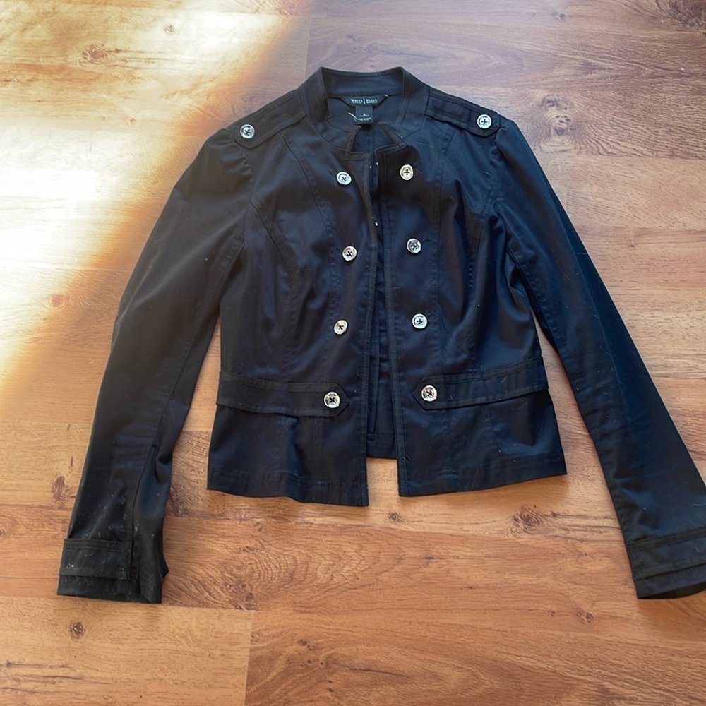 Black band jacket with silver butttons